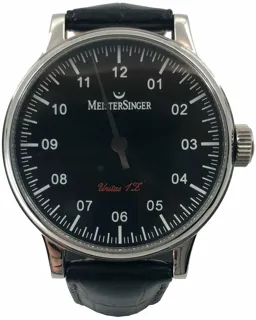 MeisterSinger Unitas 1Z AM.602-0035 Stainless steel Black