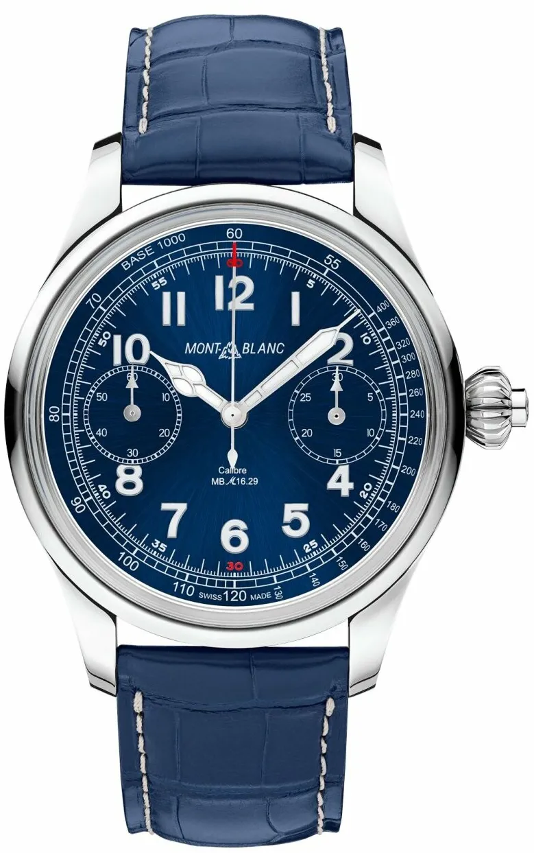 Montblanc 1858 114086 44mm Stainless steel Blue