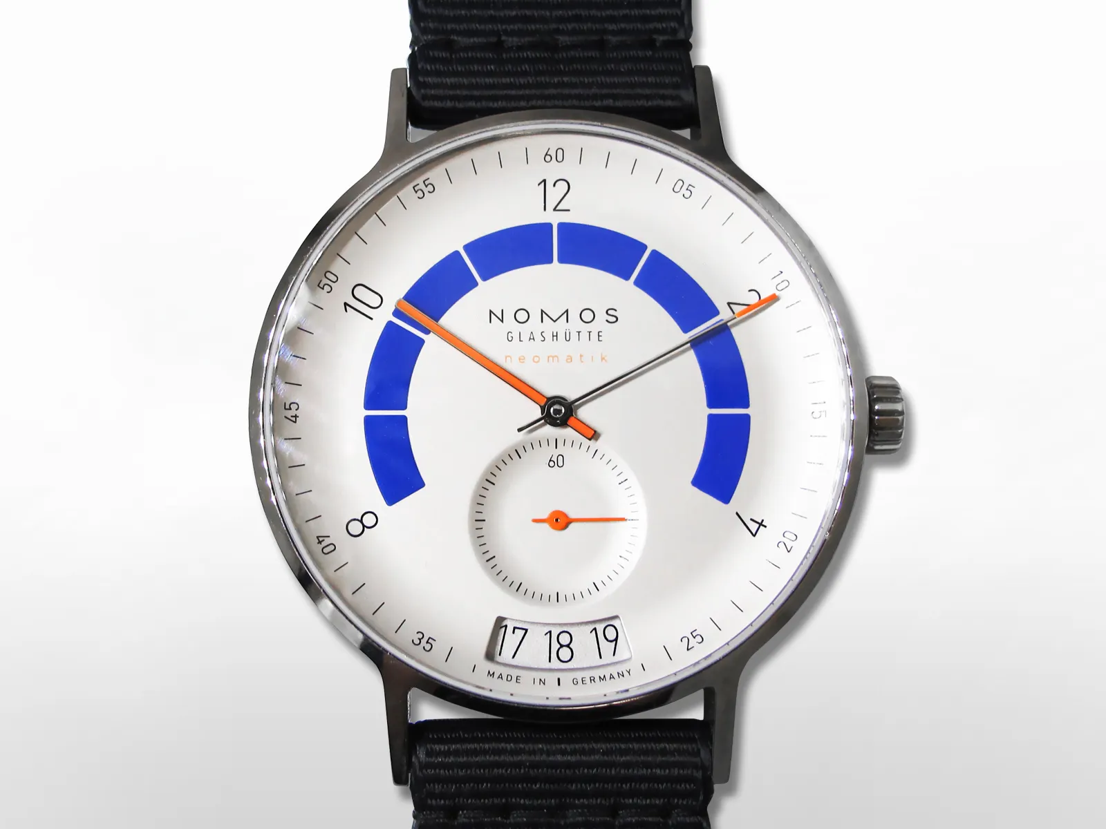 NOMOS Autobahn 41mm Stainless steel Gray 1