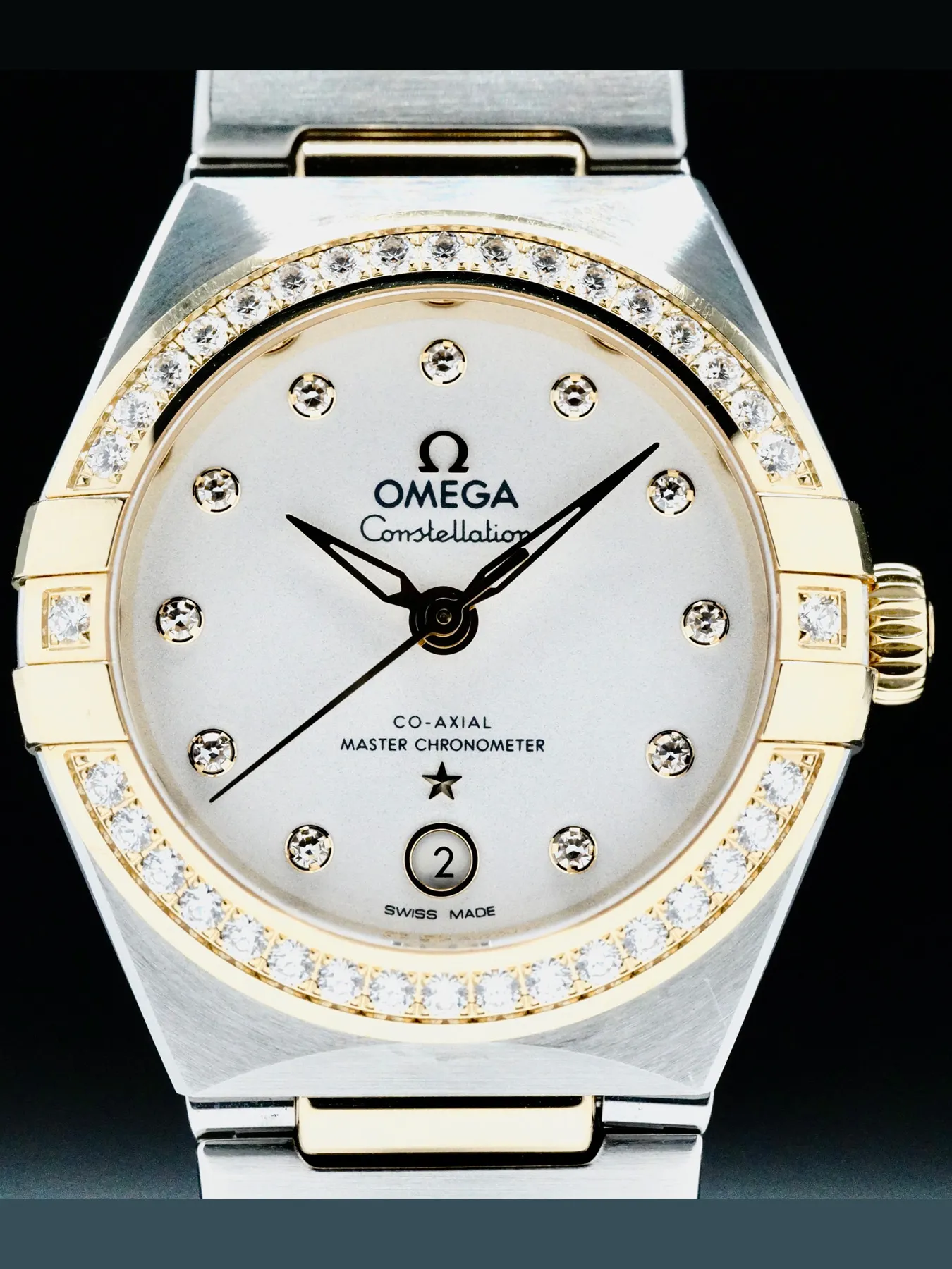 Omega Constellation 131.25.29.20.52.002 29mm Yellow gold and Stainless steel Silver