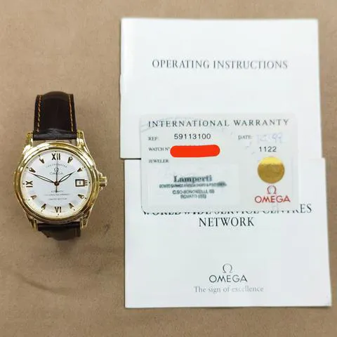 Omega De Ville Co-Axial 59113100 38mm Yellow gold Silver 10