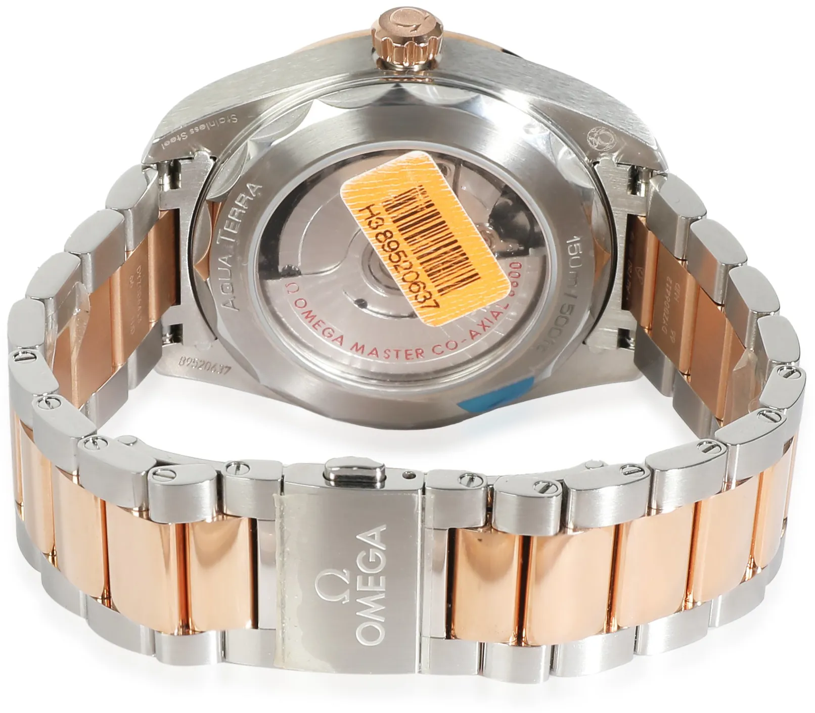 Omega Aqua Terra 220.20.38.20.56.002 38mm Yellow gold and Stainless steel Gray 1