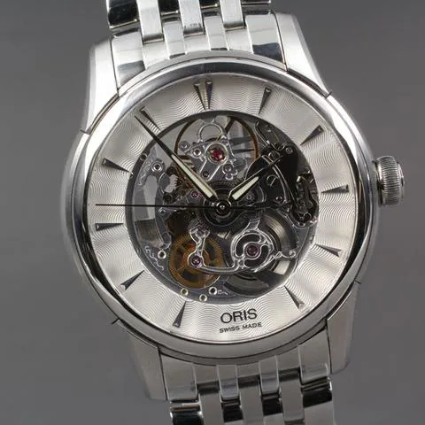 Oris Artelier Skeleton 01 734 7670 4051 40mm Stainless steel White 2