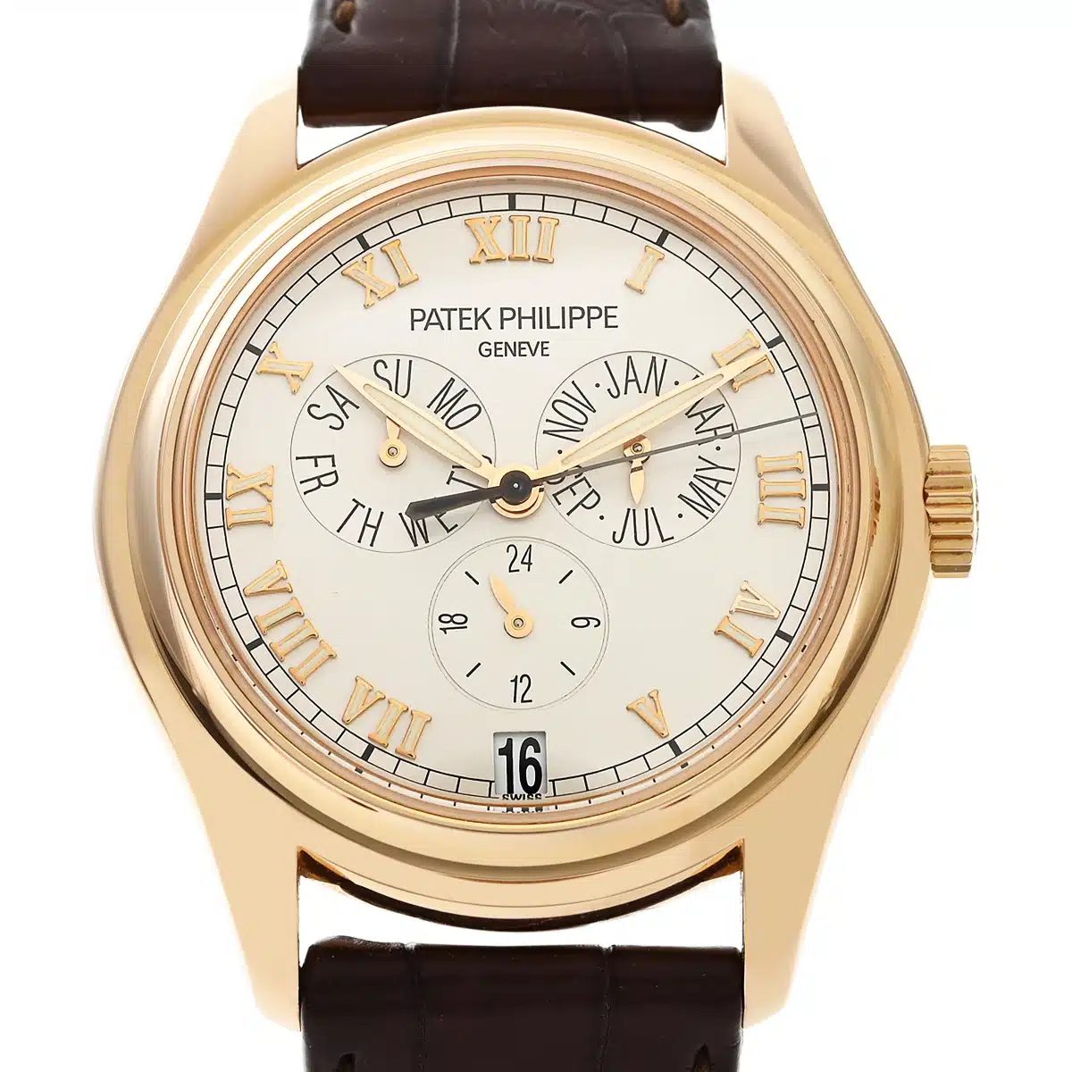 Patek Philippe Annual Calendar 5035R 37mm Rose gold Silver