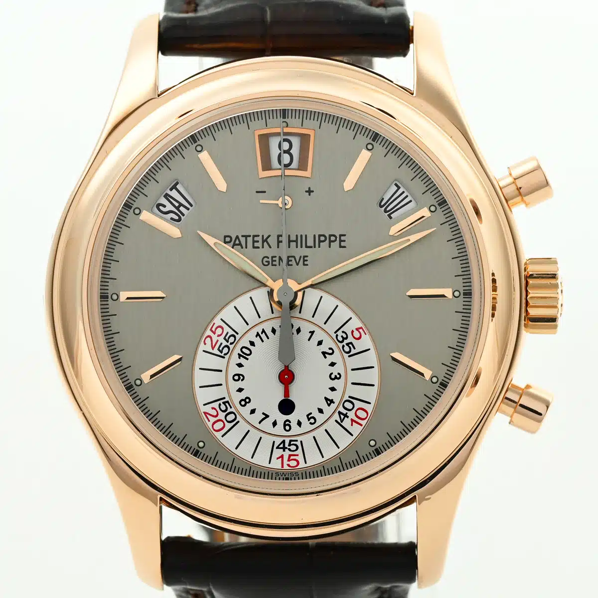 Patek Philippe Annual Calendar Chronograph 5960r 39mm Rose gold Gray