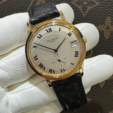 Patek Philippe Calatrava 3445J 35mm Yellow gold Silver