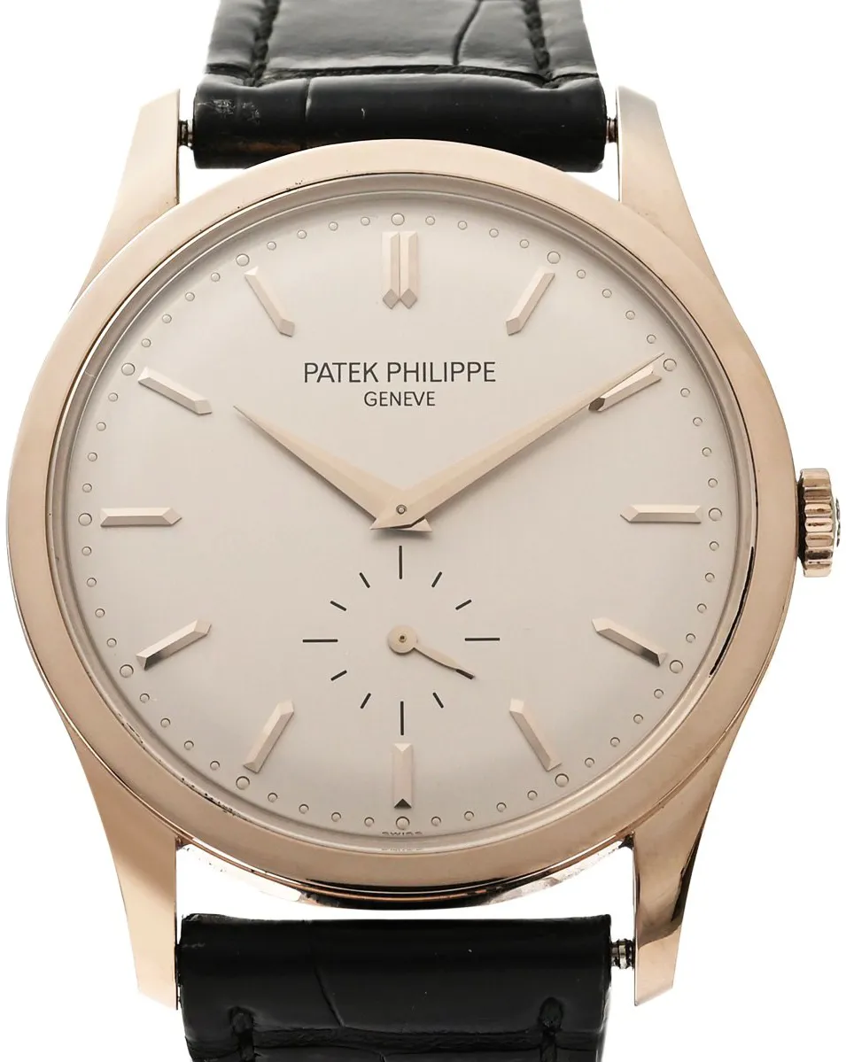 Patek Philippe Calatrava 5196G 37mm White gold Silver