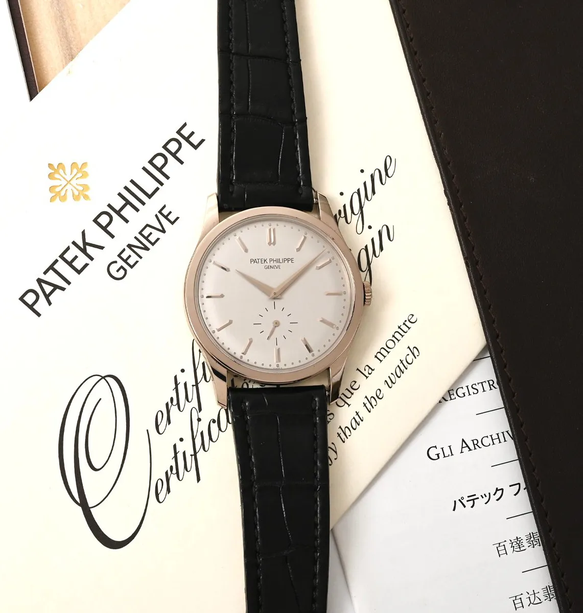 Patek Philippe Calatrava 5196G 37mm White gold Silver 3