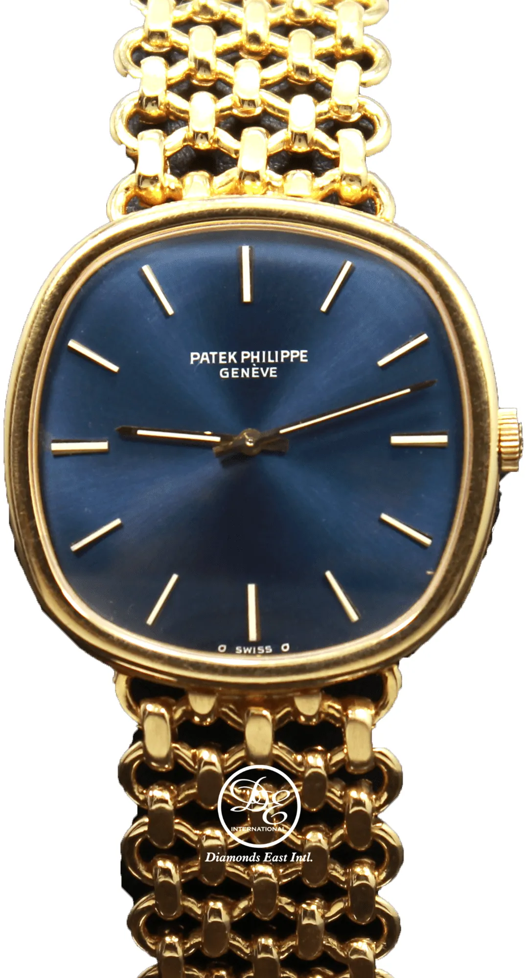 Patek Philippe Ellipse 3844 33mm Yellow gold and 18k yellow gold Blue