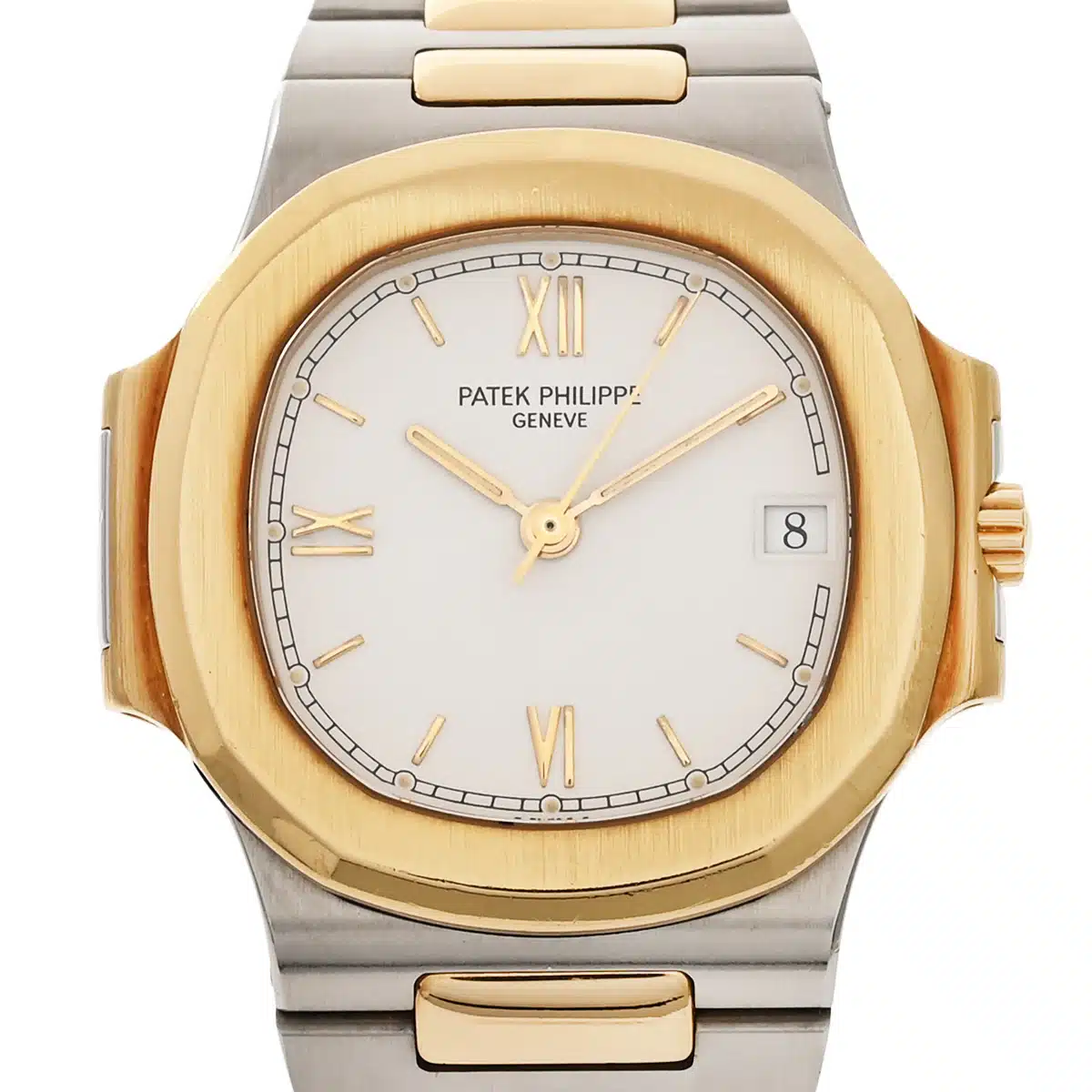 Patek Philippe Nautilus 3800/001 37mm Yellow gold and Stainless steel White