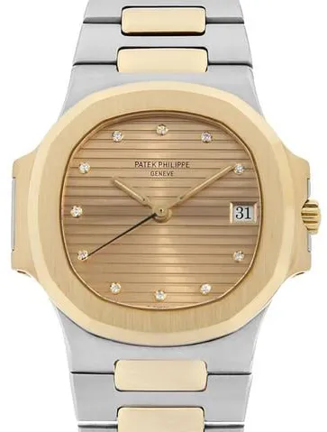 Patek Philippe Nautilus 3800/001 35mm Yellow gold and Stainless steel Champagne