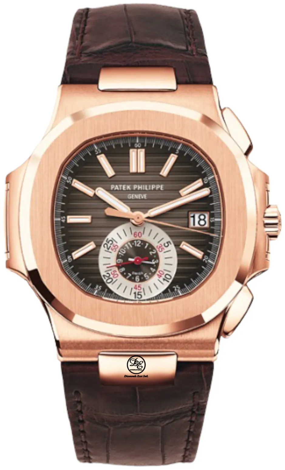 Patek Philippe Nautilus 5980R-001 40mm Rose gold Brown