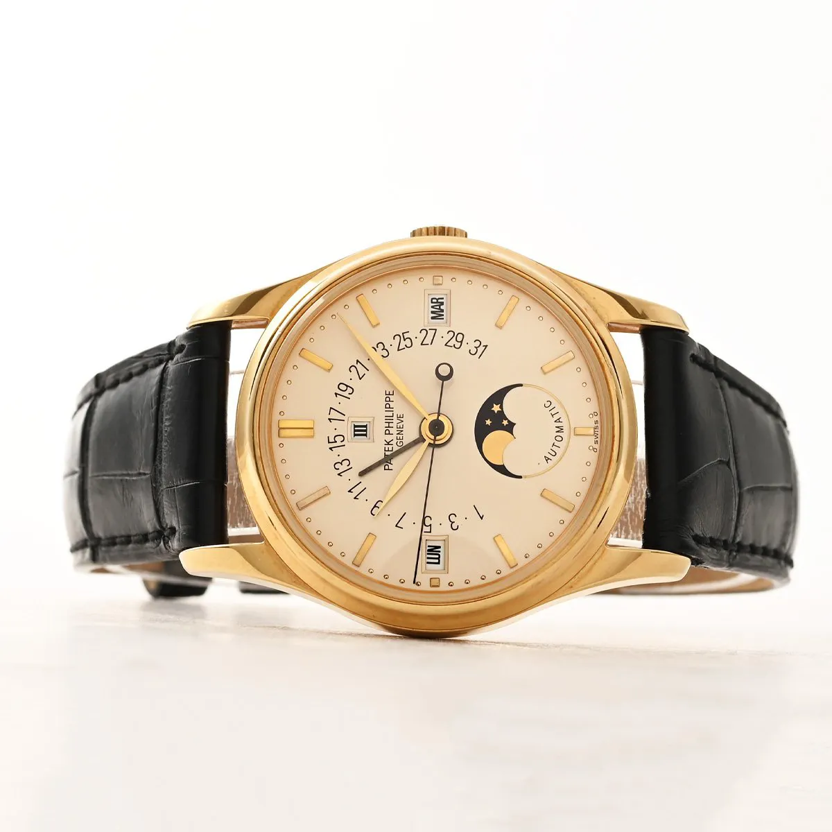 Patek Philippe Perpetual Calendar 5050 36mm Yellow gold Silver 4