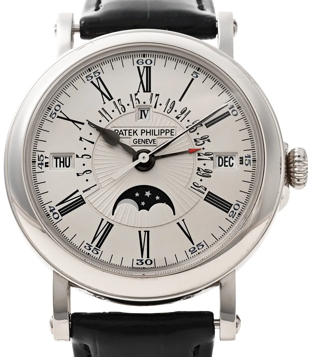 Patek Philippe Perpetual Calendar 5159G-001 38mm White gold Silver