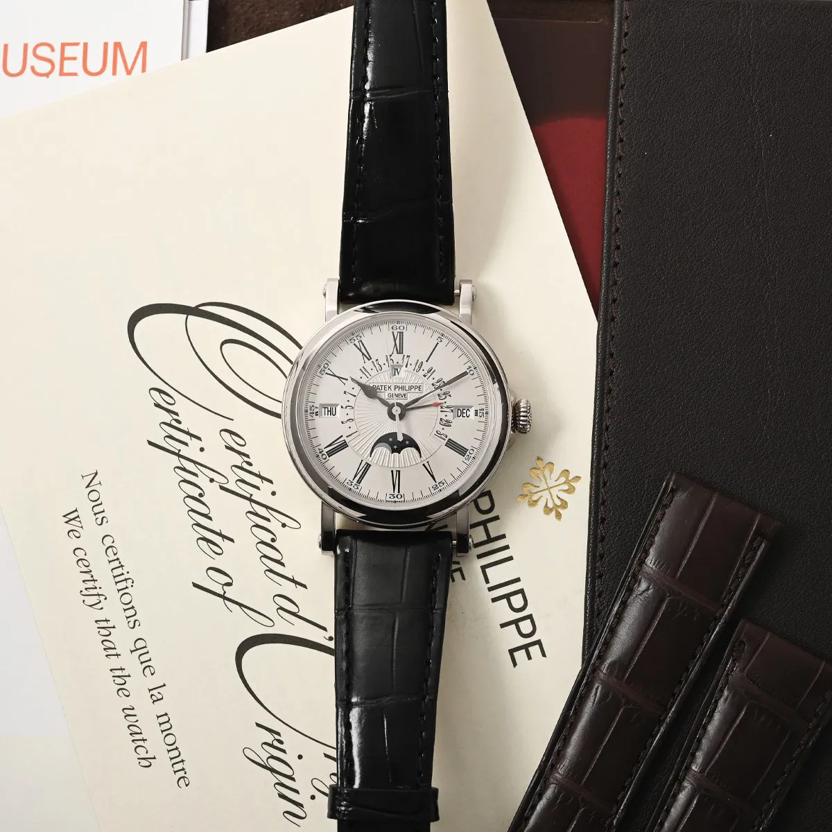 Patek Philippe Perpetual Calendar 5159G-001 38mm White gold Silver 3