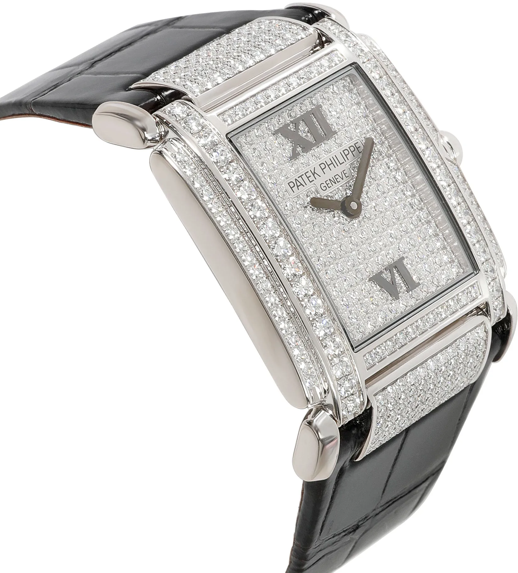 Patek Philippe Twenty~4 4910G-001 25mm White gold Paved 3