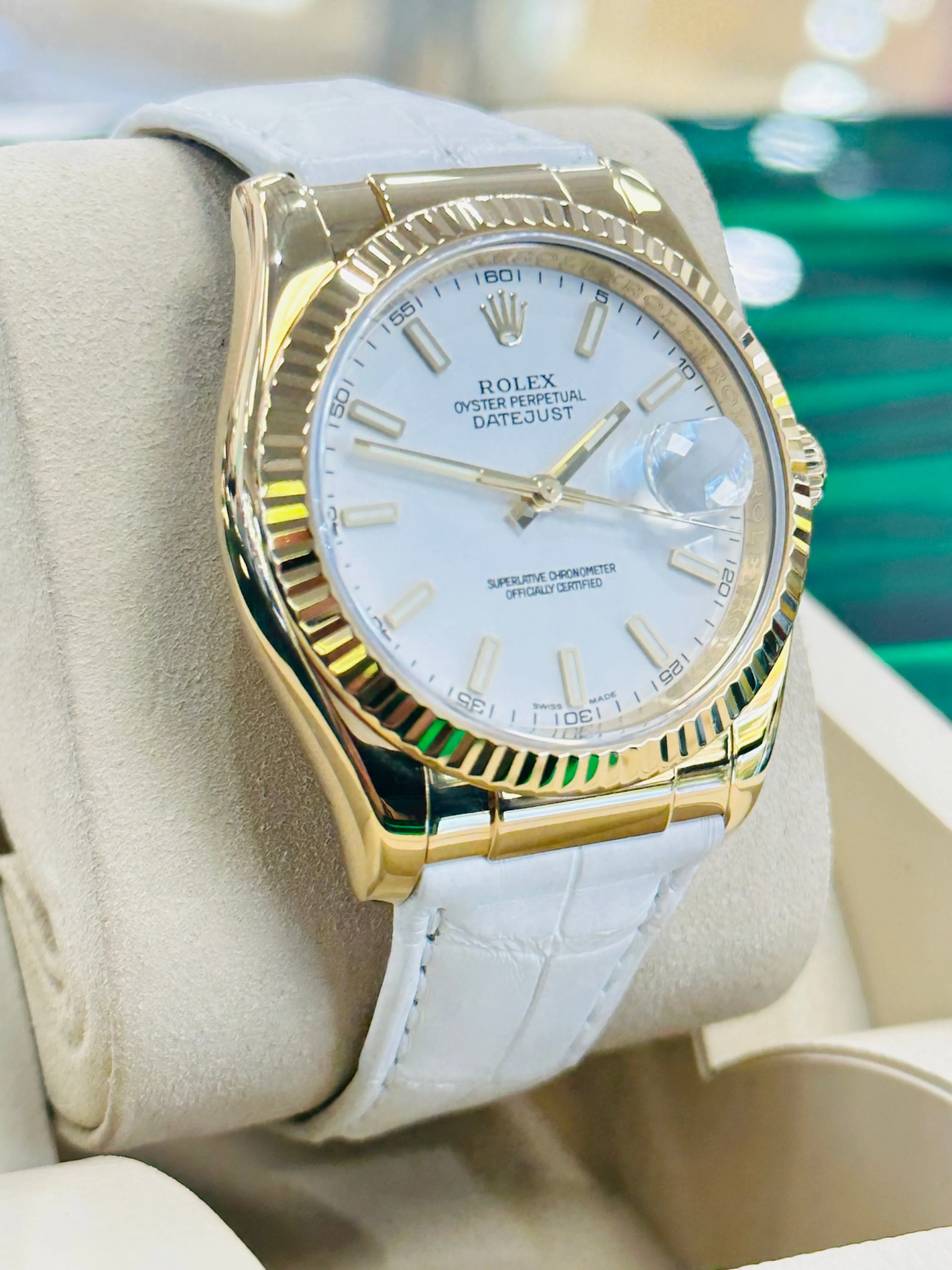 Rolex Datejust 116138 36mm Yellow gold White 1