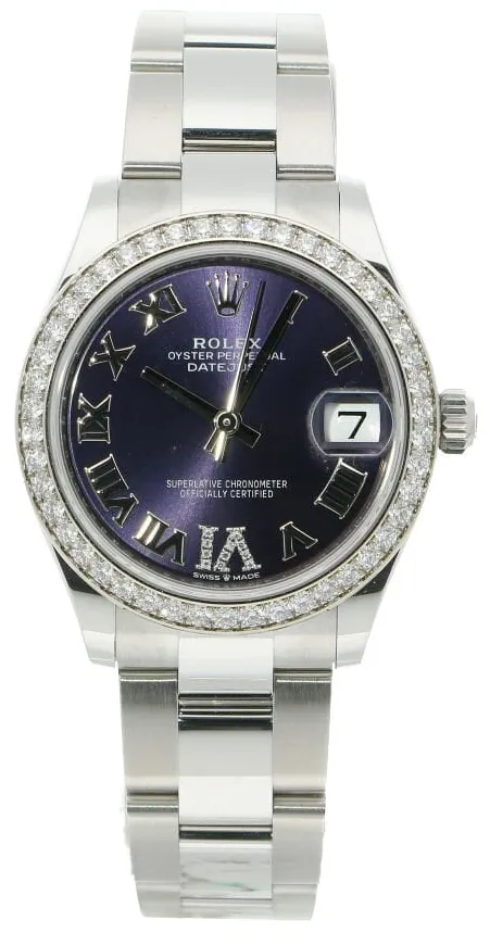 Rolex Datejust 31 278384RBR 31mm Stainless steel and Diamond Purple