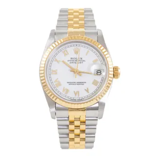 Rolex Datejust 31 68273 Stainless steel and 18k yellow gold White