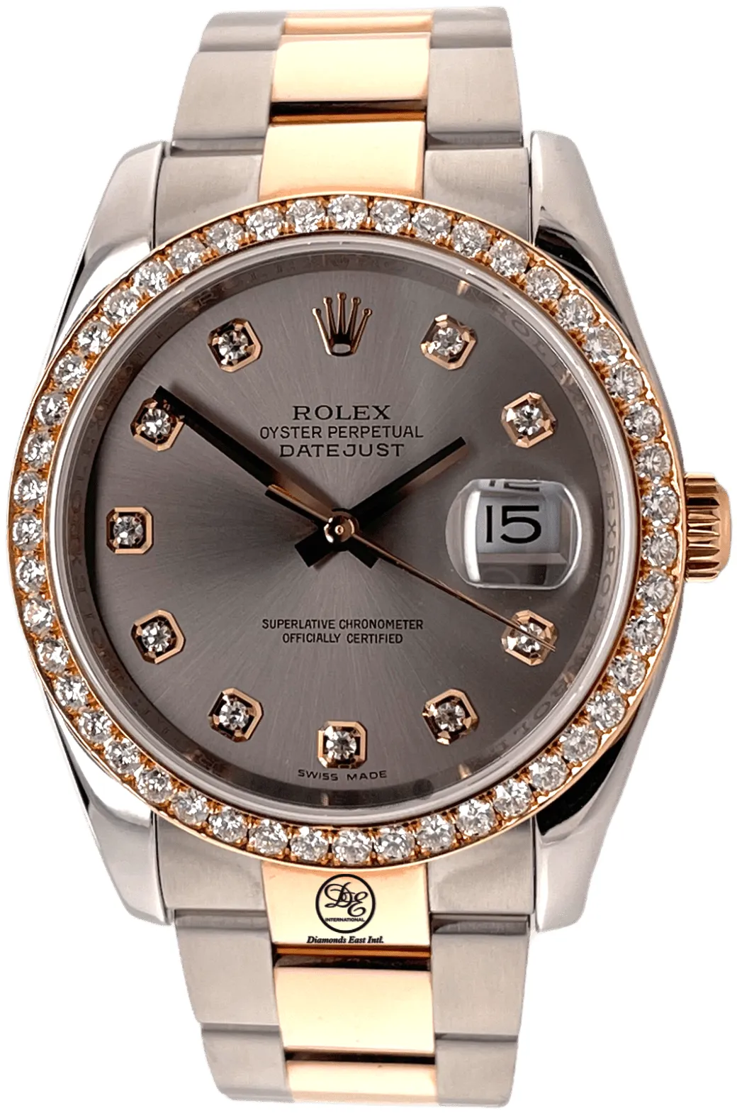 Rolex Datejust 36 116201 36mm Yellow gold and Stainless steel Silver