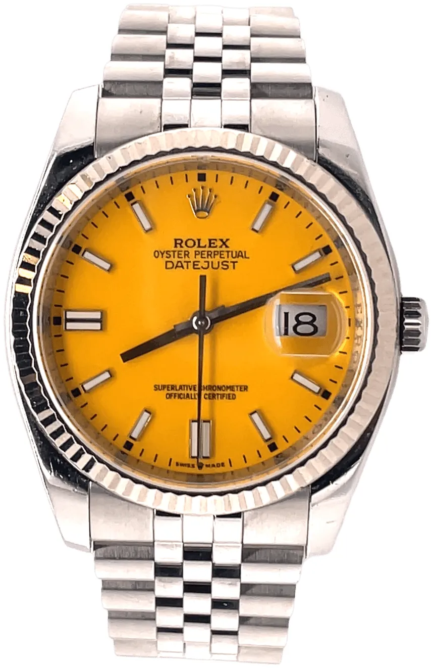 Rolex Datejust 36 116234 36mm Stainless steel Yellow