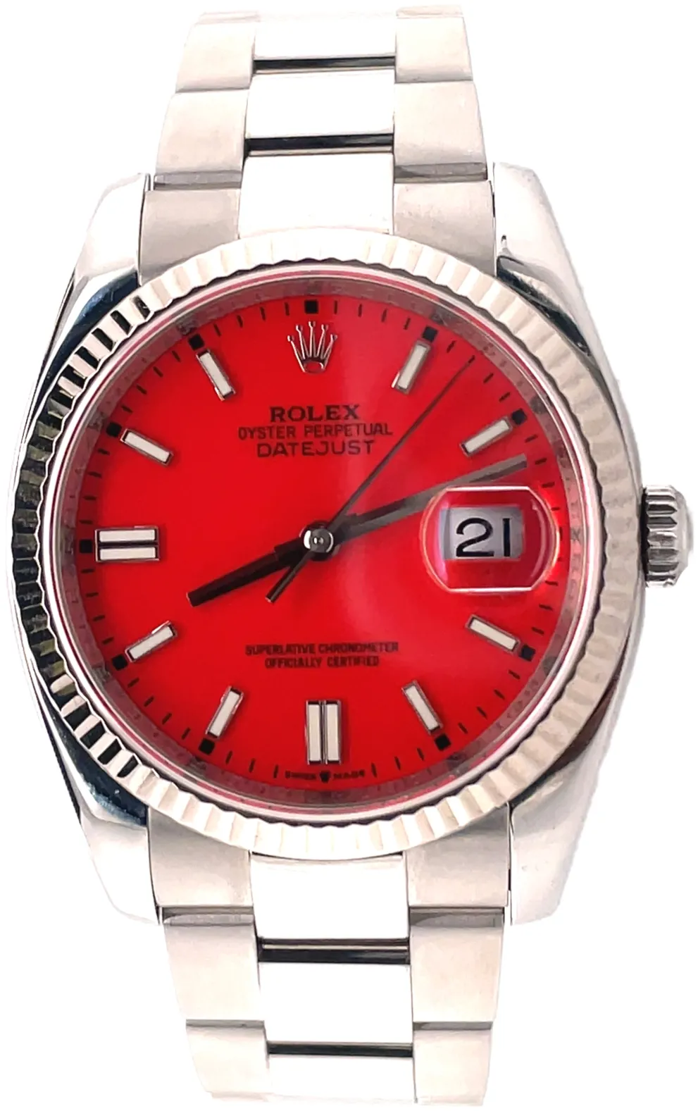 Rolex Datejust 36 116234 36mm Stainless steel Red