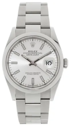 Rolex Datejust 36 126200 rubies Silver