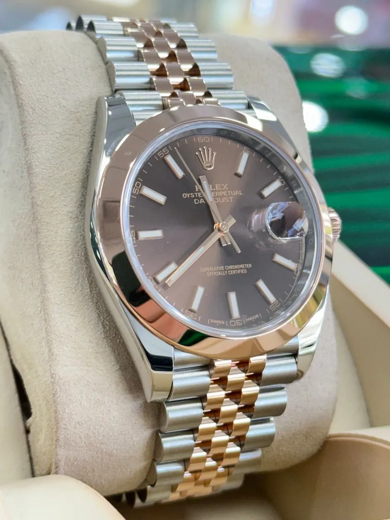 Rolex Datejust 41 126301 41mm Yellow gold and Stainless steel Brown 1