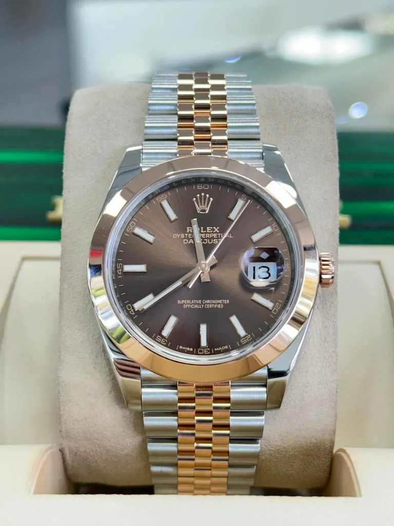 Rolex Datejust 41 126301 41mm Yellow gold and Stainless steel Brown 4