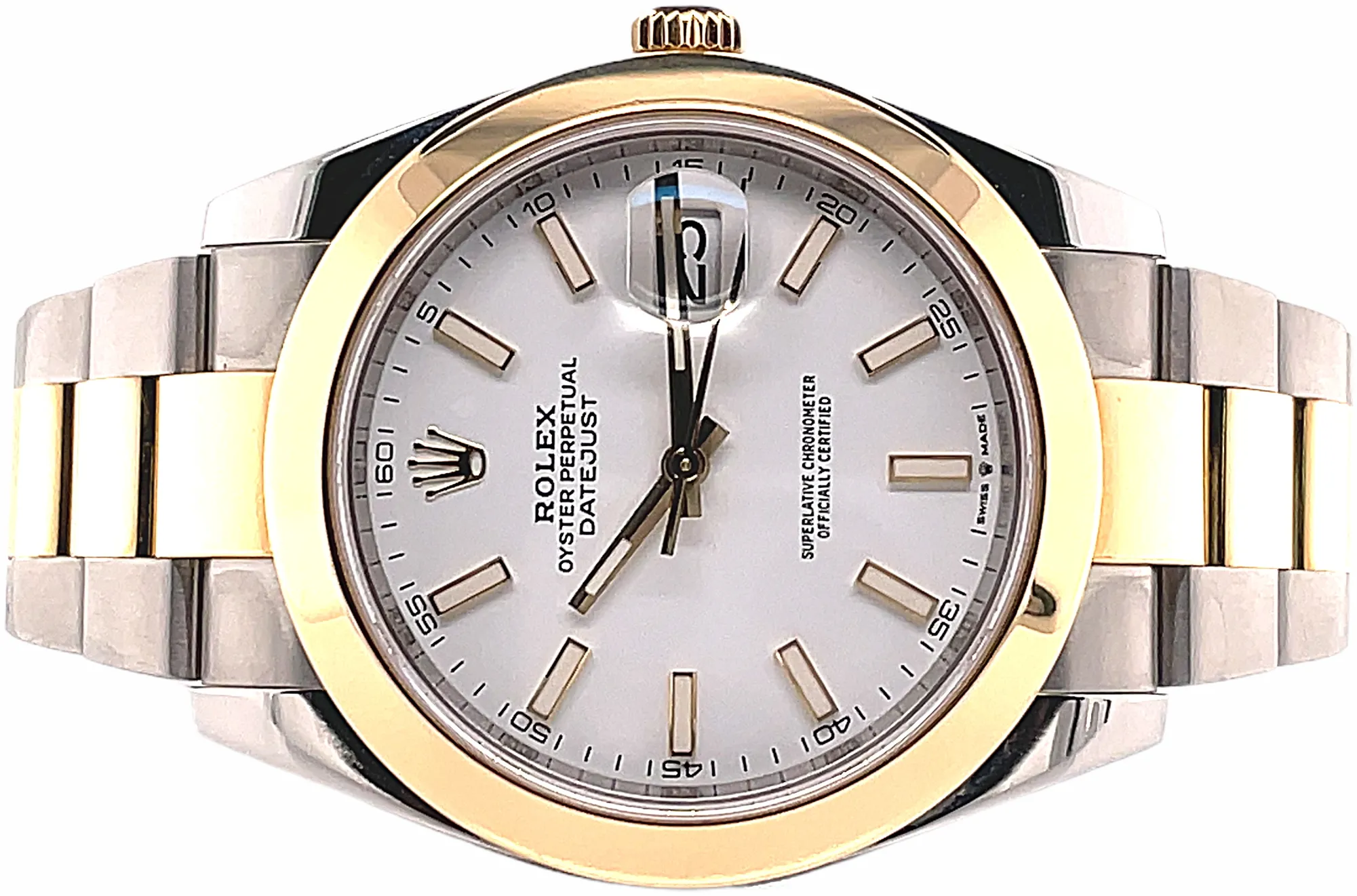 Rolex Datejust 41 126303 41mm Yellow gold and Stainless steel White 1