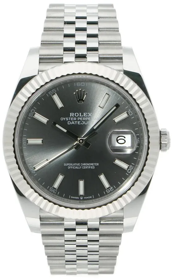 Rolex Datejust 41 126334-0014 41mm White gold and Oystersteel Gray