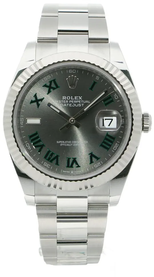 Rolex Datejust 41 126334-0021 41mm White gold and Oystersteel Gray