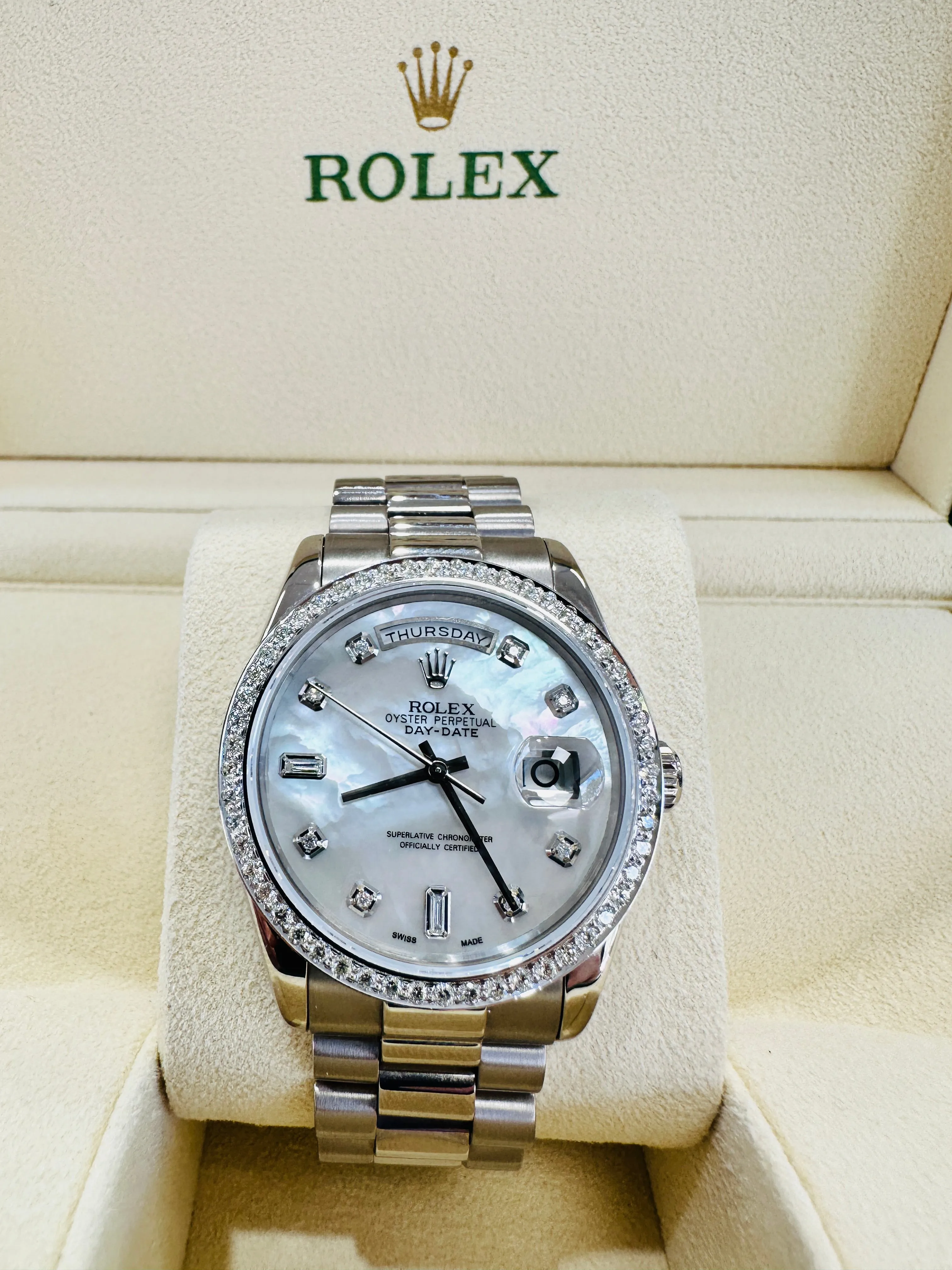 Rolex Day-Date 36 118209 36mm White gold Diamond 5