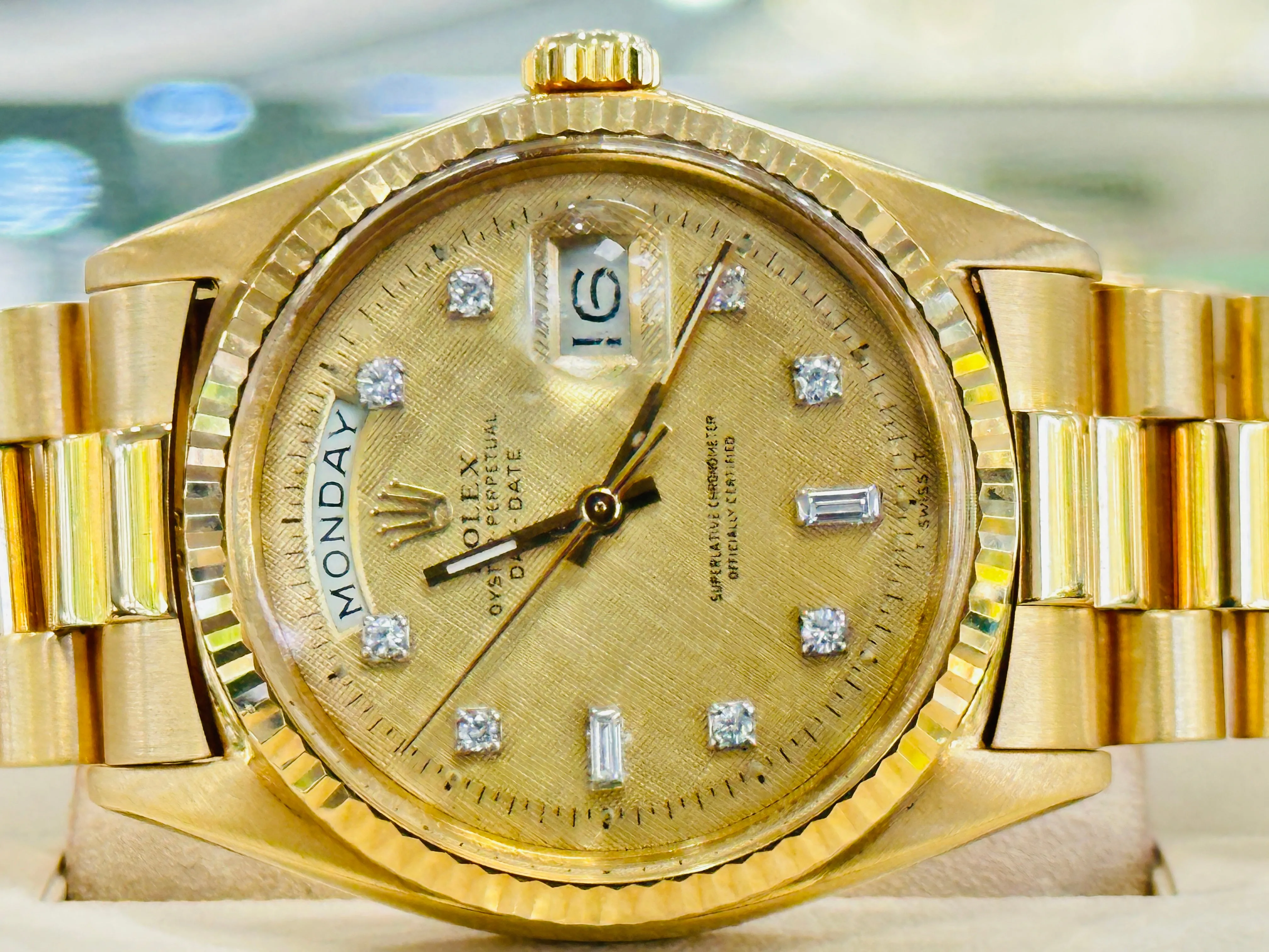 Rolex Day-Date 36 1803 36mm Yellow gold Linen 7