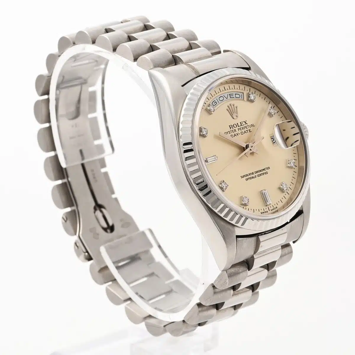 Rolex Day-Date 36 18239 36mm White gold Silver 2