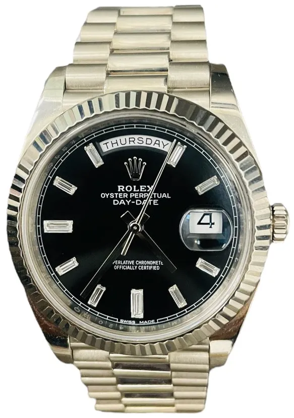 Rolex Day-Date 40 228239 40mm White gold Black