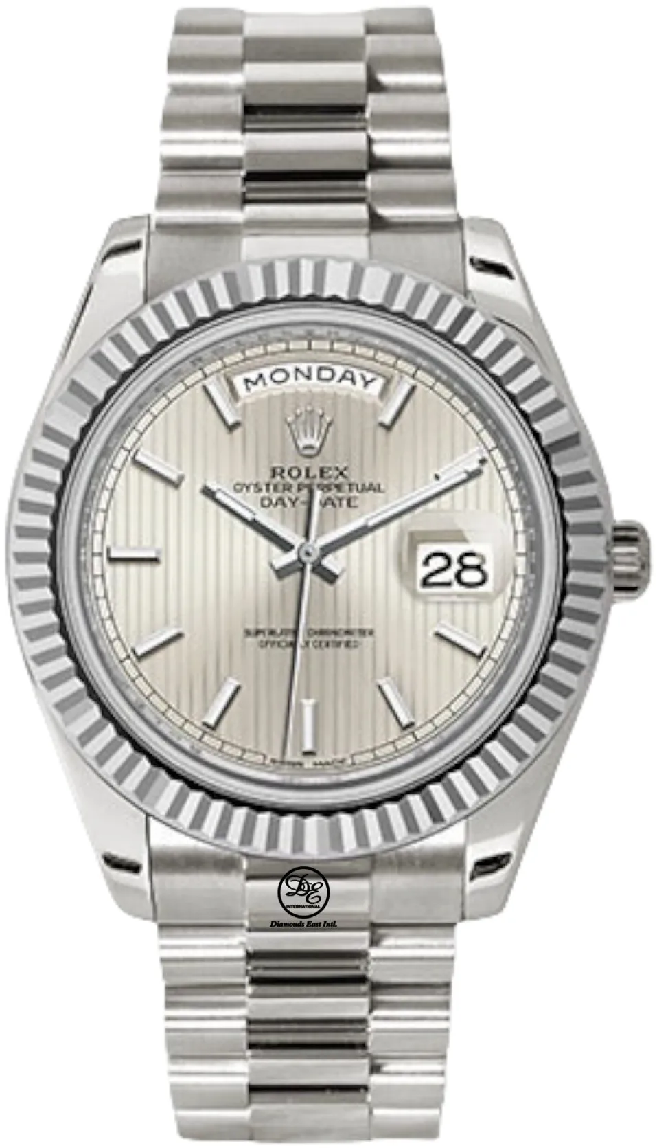 Rolex Day-Date 40 228239 40mm White gold Silver