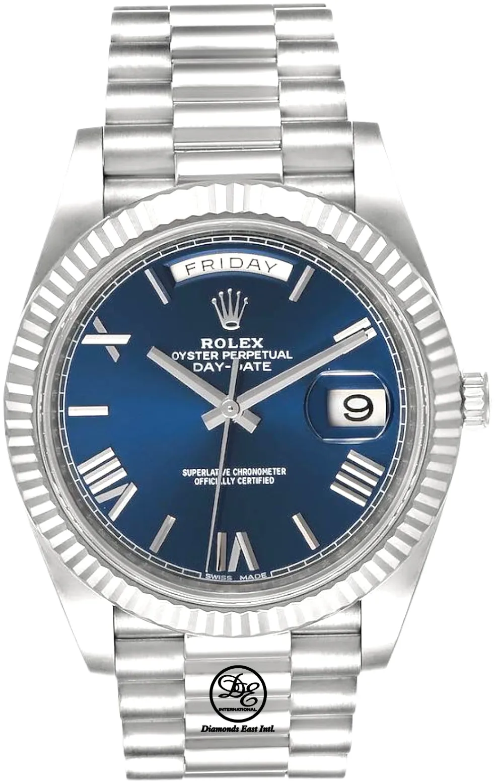 Rolex Day-Date 40 228239 40mm White gold Blue