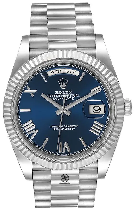 Rolex Day-Date 40 228239 40mm White gold Blue