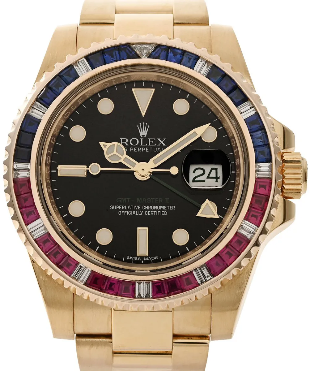 Rolex GMT-Master II 116718 40mm Yellow gold Black