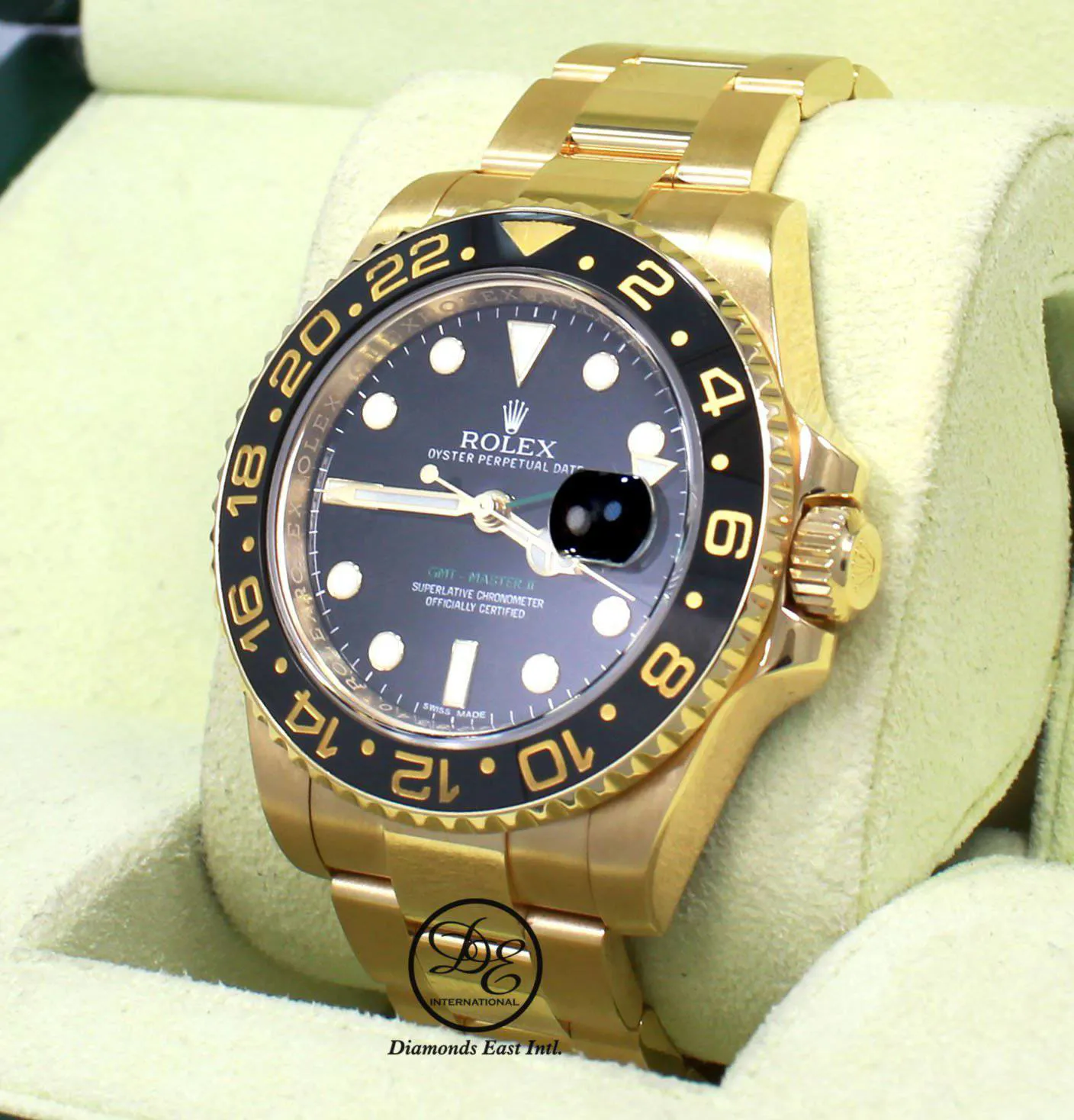 Rolex GMT-Master II 116718 40mm Yellow gold and 18k yellow gold Diamond 8