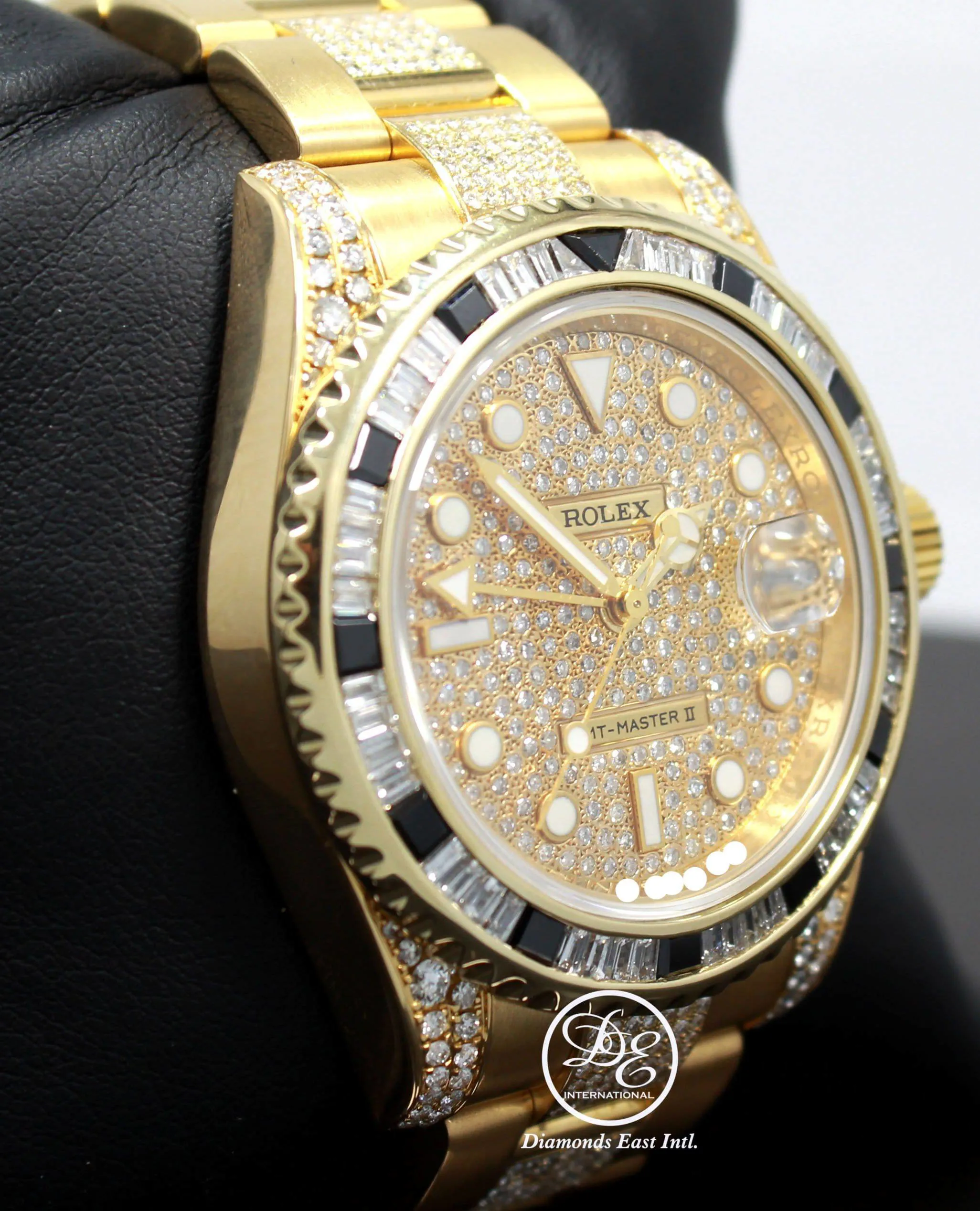 Rolex GMT-Master II 116718 40mm 18 ct Yellow Gold With Custom added Diamonds On Lugs Diamond 6