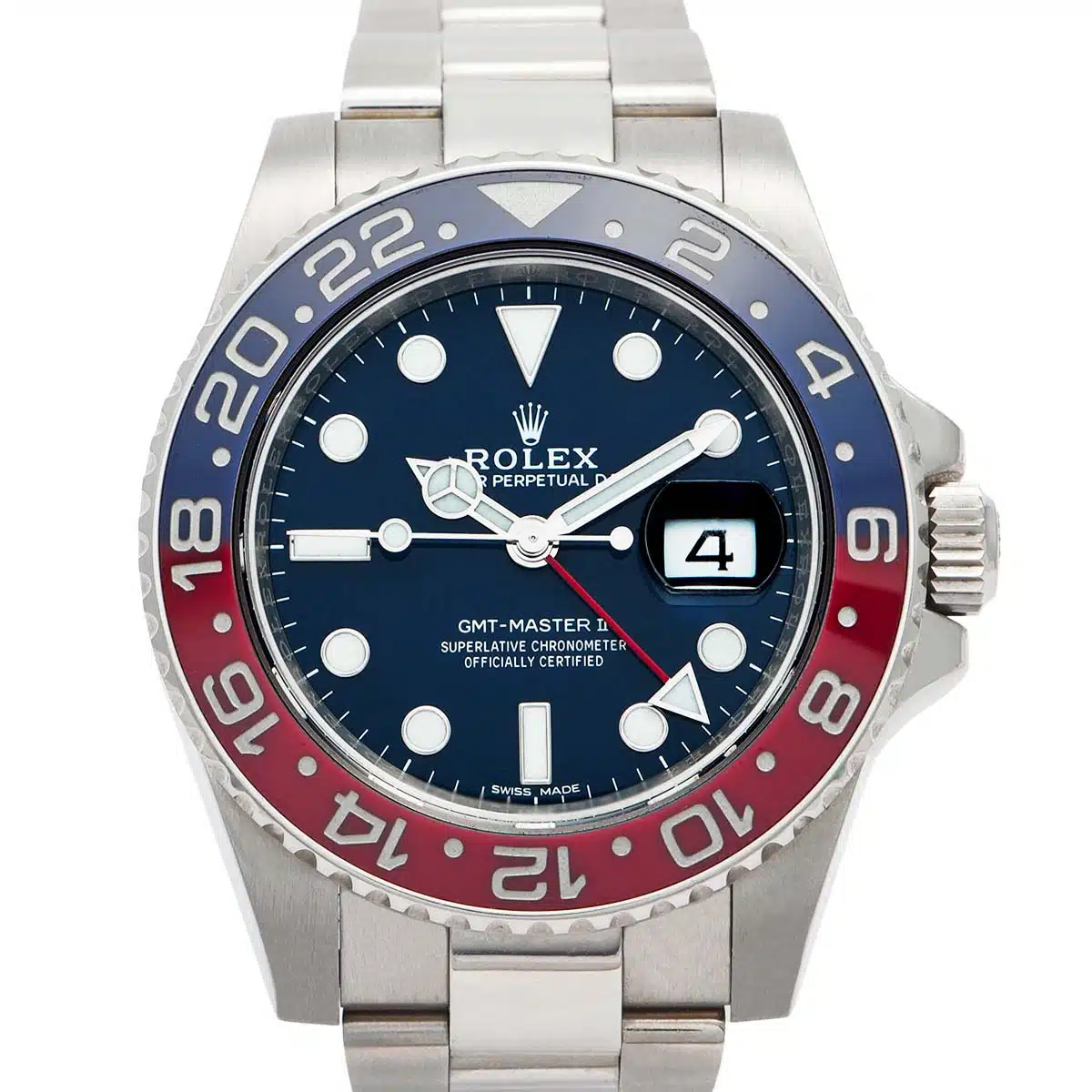 Rolex GMT-Master II 116719BLRO 40mm White gold Blue