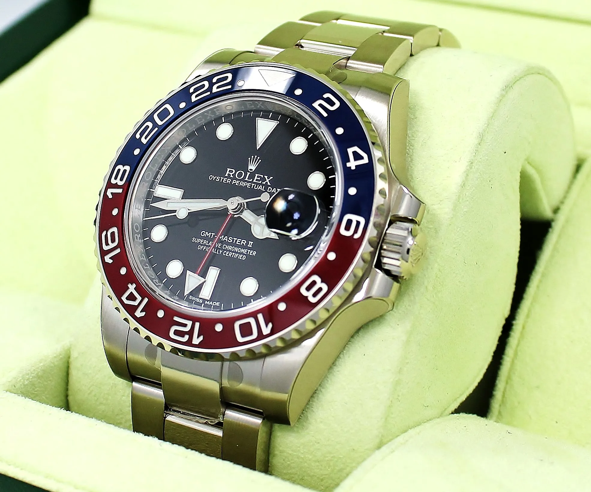 Rolex GMT-Master II 116719BLRO 40mm White gold Black 4