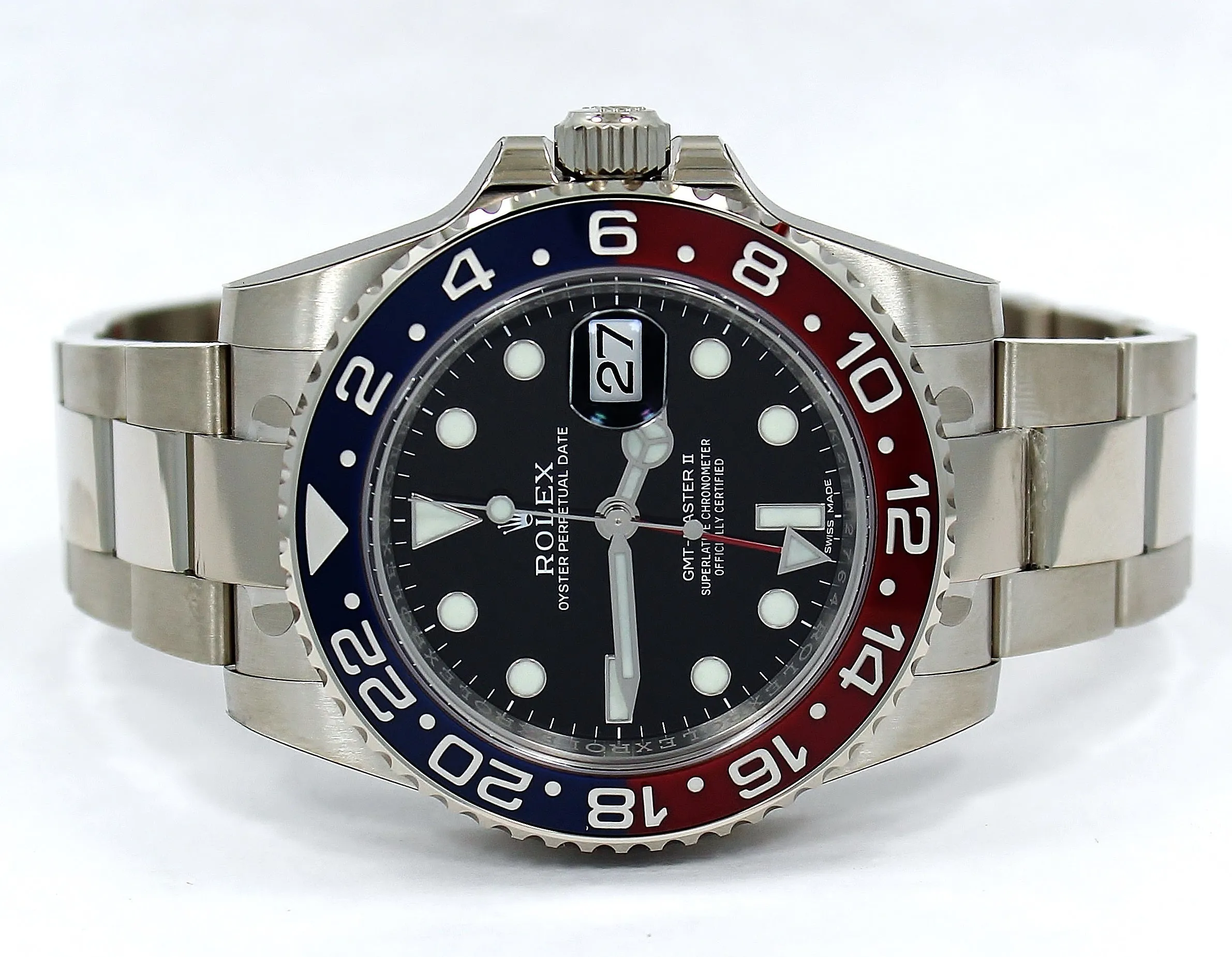 Rolex GMT-Master II 116719BLRO 40mm White gold Black 11