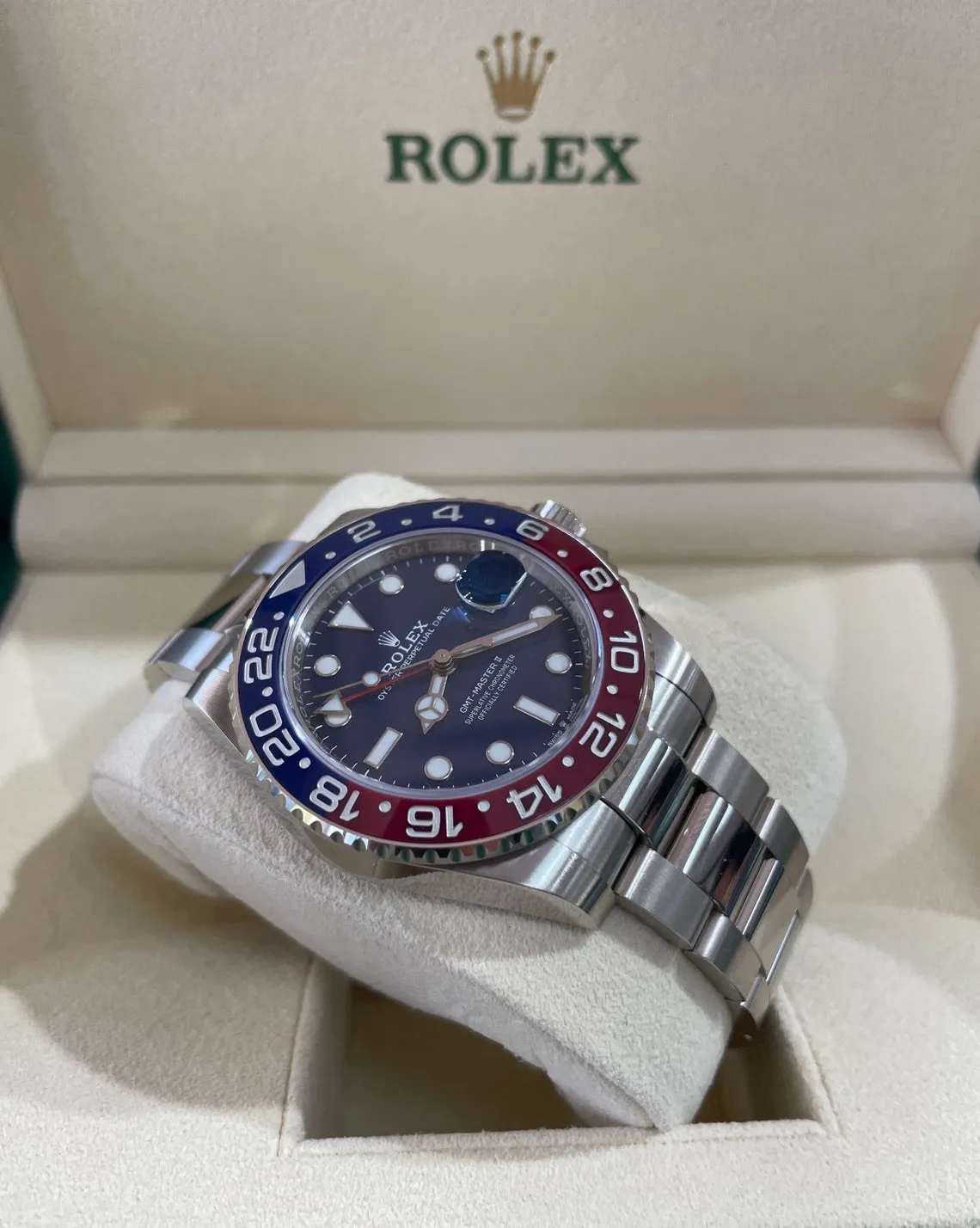 Rolex GMT-Master II 126719BLRO 40mm White gold Blue 6