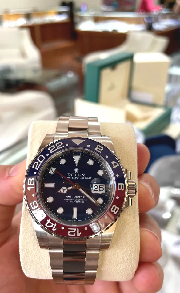 Rolex GMT-Master II 126719BLRO 40mm White gold Blue 9