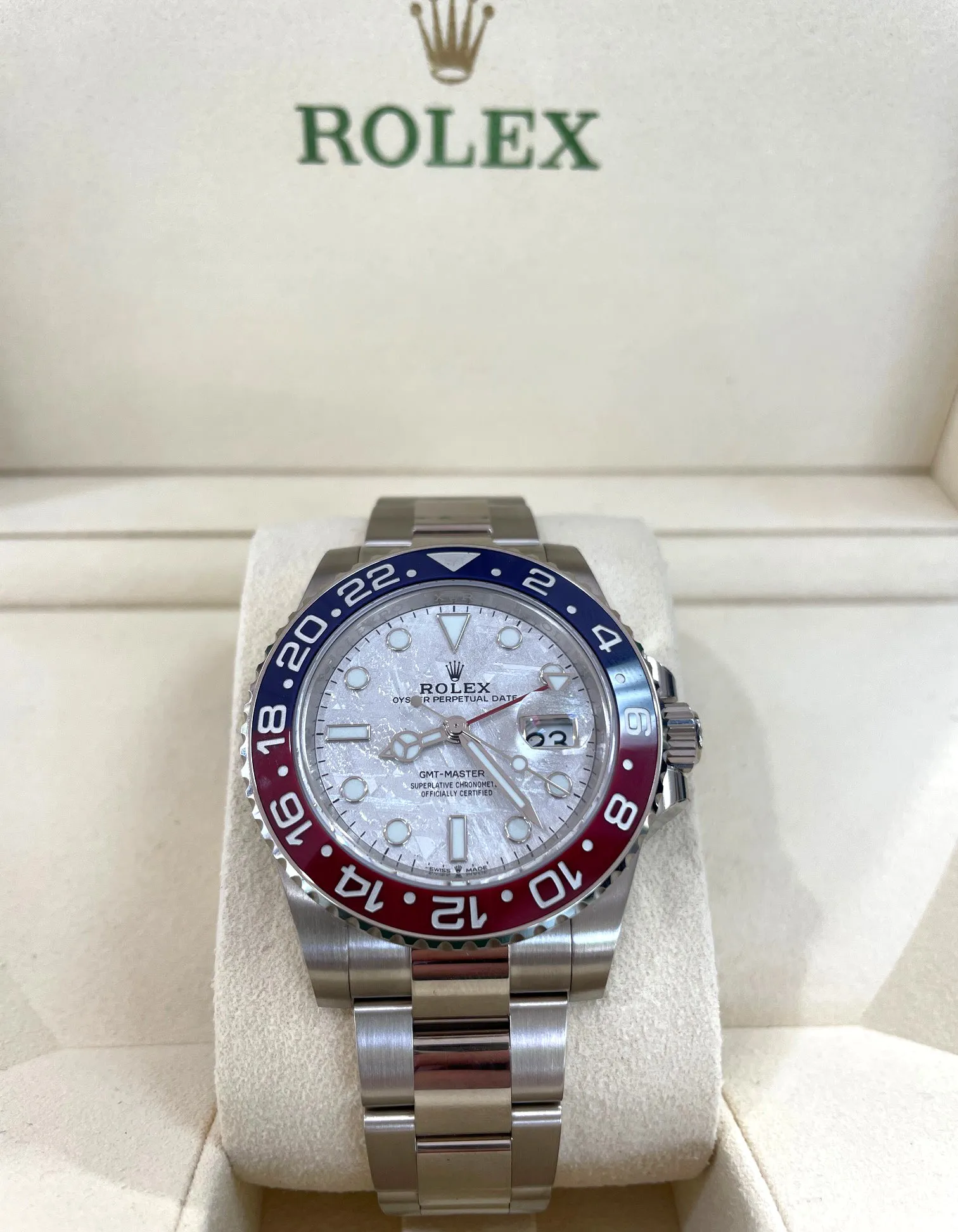 Rolex GMT-Master II 126719BLRO 40mm White gold Meteorite 4