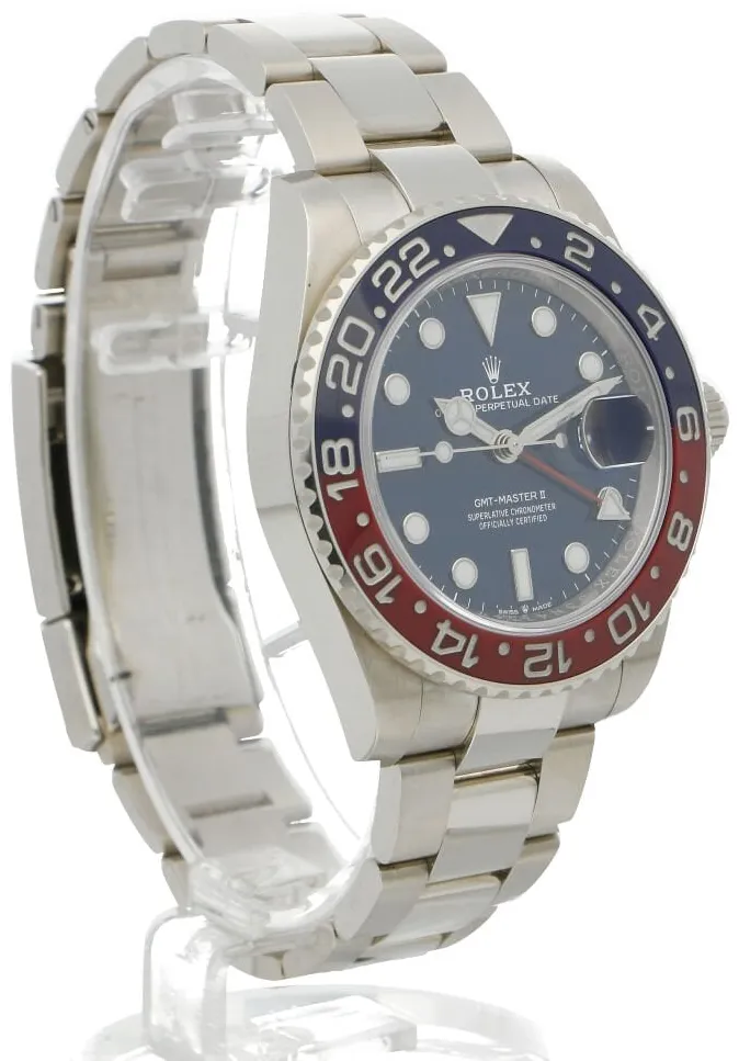 Rolex GMT-Master II 126719BLRO 40mm White gold and 18k white gold Blue 10