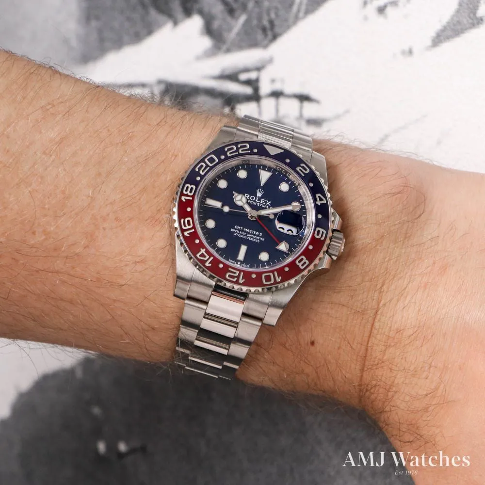 Rolex GMT-Master II 126719BLRO 40mm White gold and 18k white gold Blue 14